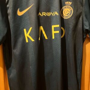 Black and Gold Al Nassr Football Club Jersey